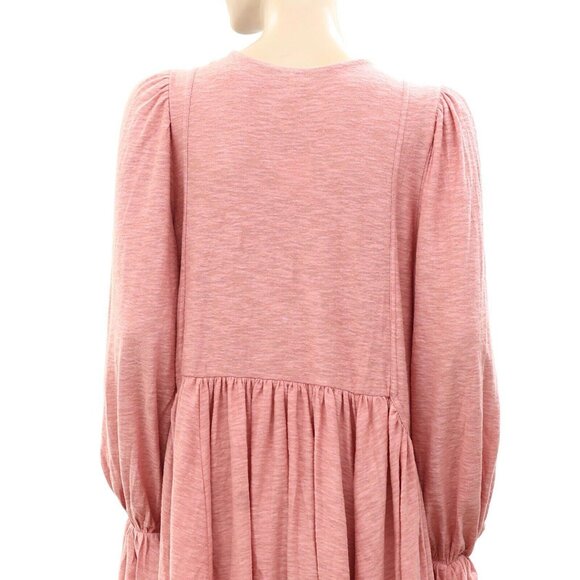 Free People Don't Call Me Baby Tunic Mini Dress Buttondown Oversized S 256740 - Picture 7 of 8